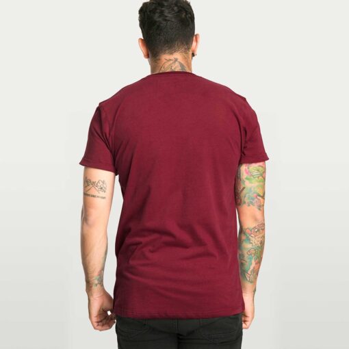 Men's T-Shirts Básica Vino Tinto - Image 3