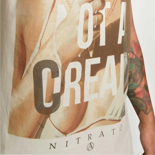 Men's T-Shirts Cream - Image 4